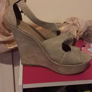 Beige xhilaration Wedges